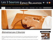 Tablet Screenshot of espace-les3sources.fr